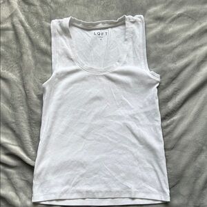 LOFT Women's Classic White Tank Top
